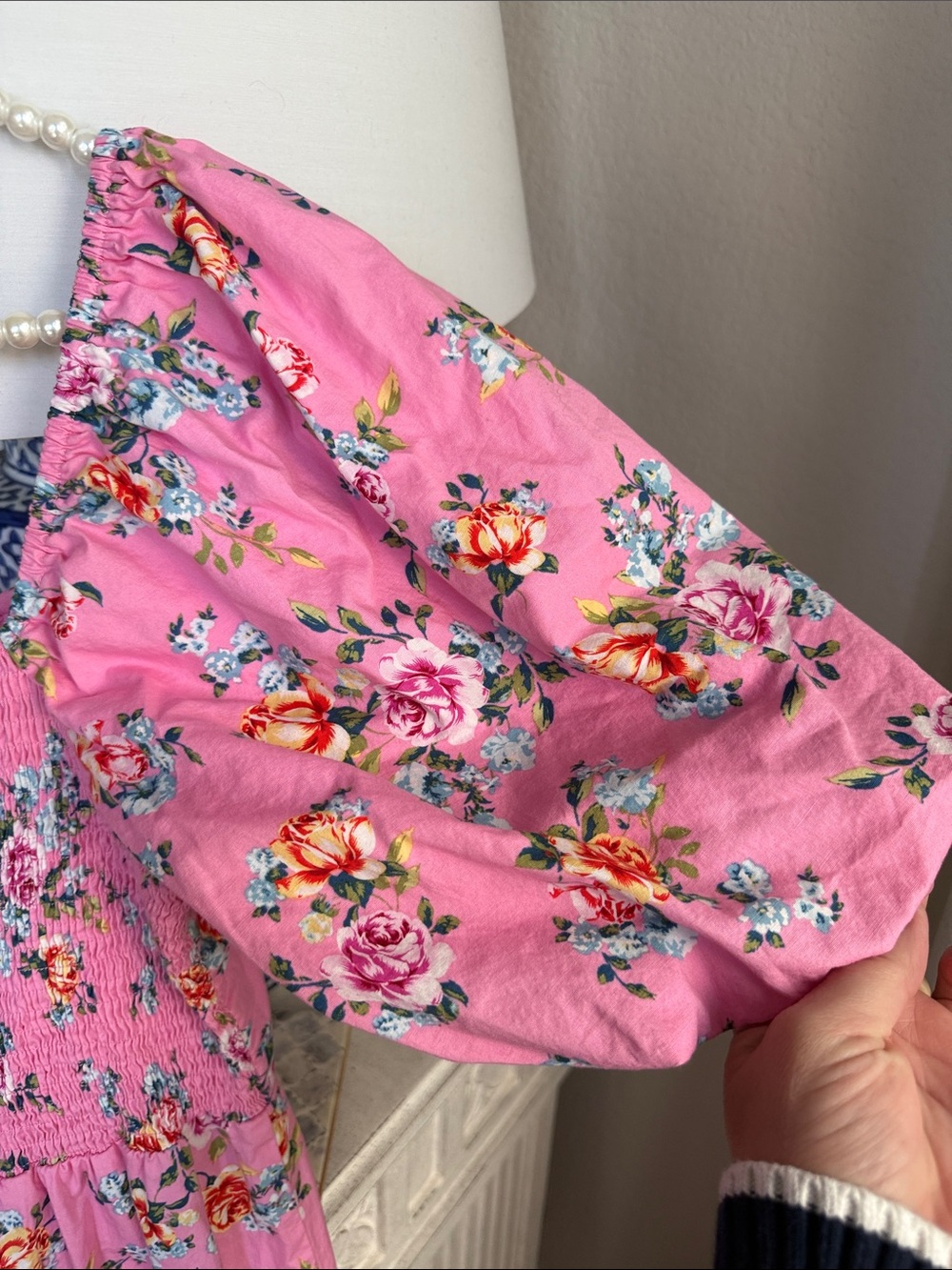 Buddy Love Pink Floral Puff-Sleeve Maxi Dress - Picture 9 of 9